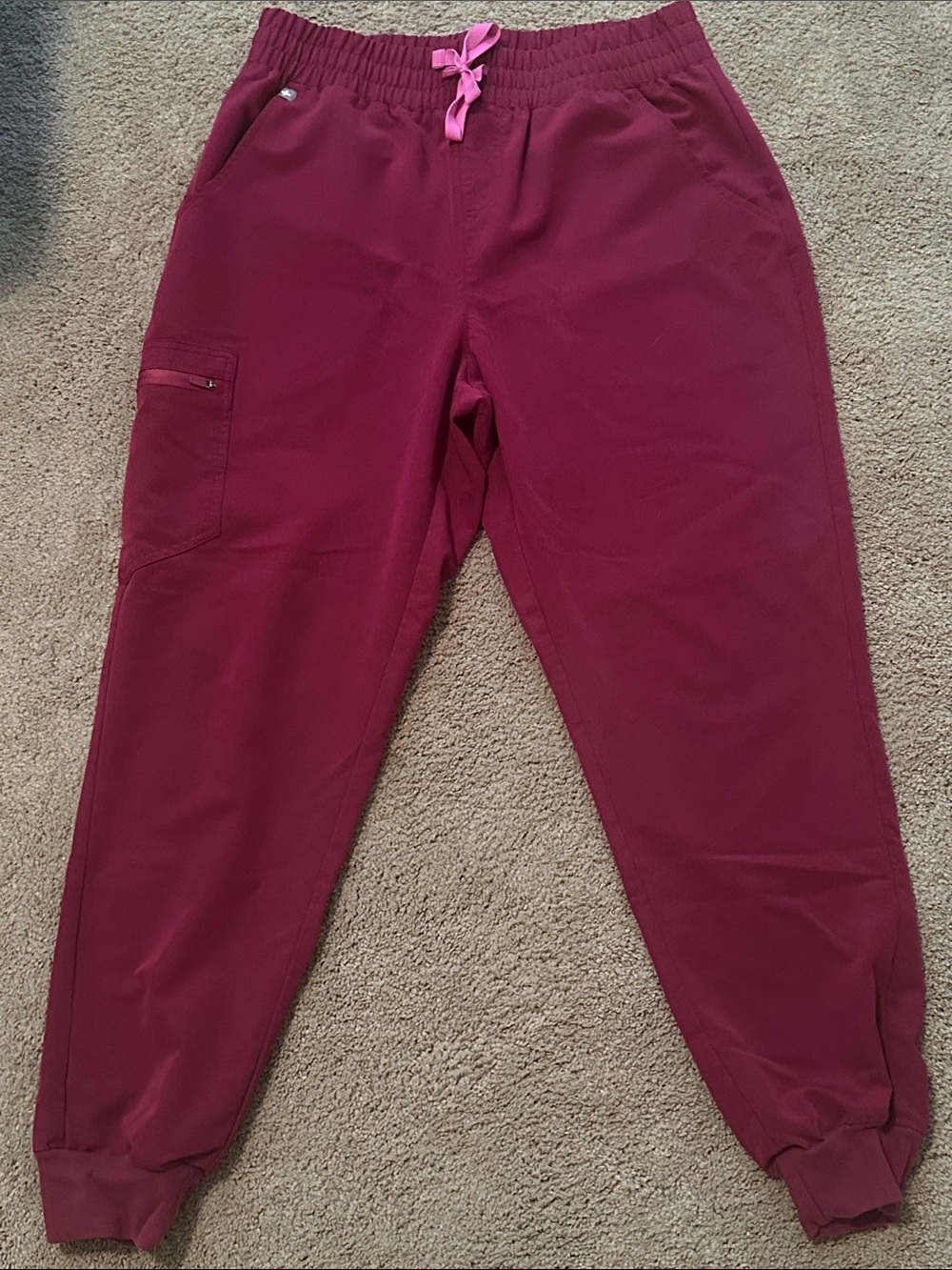 Figs Women's Jogger Pants with Pink Drawstring